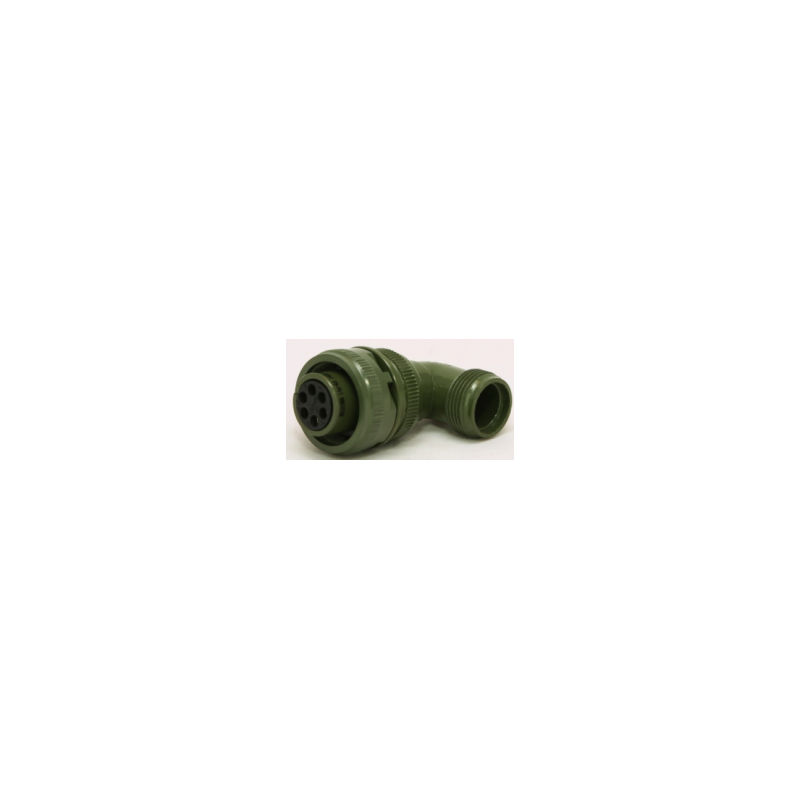 Maojwei MS3108-14S-6S ,Açılı Seyyar,M22 6pin Dişi,Soket Konnektör