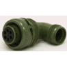 Maojwei MS3108-14S-6S ,Açılı Seyyar,M22 6pin Dişi,Soket Konnektör