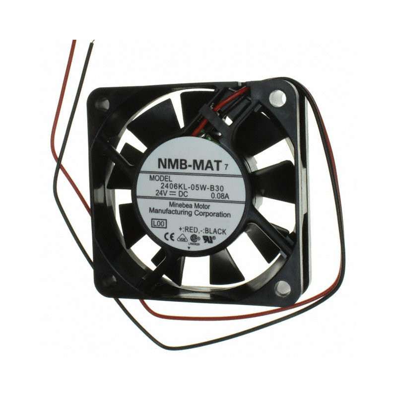 Nmb-Mat 2406KL-05W-B50-L00 ,Ebat 60x15mm,Besleme 24vdc 0.08A 2W,Hava 18-Cfm,2-Kablo Fan