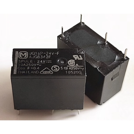 Panasonic JQ1AP-24V-F ,Bobin 24vdc,Kontak 1A 10 Amper,Pcb-4pin,Röle