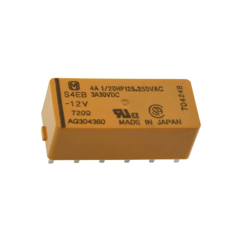 Panasonic S4EB-12V ,Bobin 12vdc,Kontak 4A 3 Amper,Pcb-12pin,Röle
