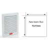 Plastim PFI1000 ,Ebat 110x110mm,80mm Fan İçin,Panjur Menfez