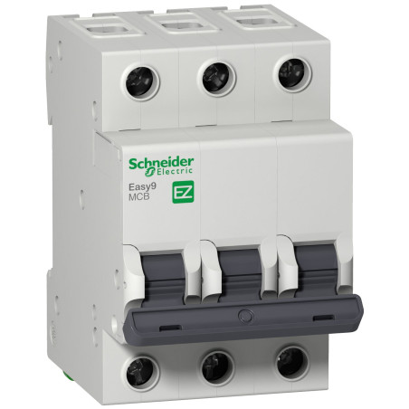 Schneider EZ9F43306 ,Easy9 3kA,3-Faz 3x6a,C-Tip,6 Amper,Otomatik Sigorta