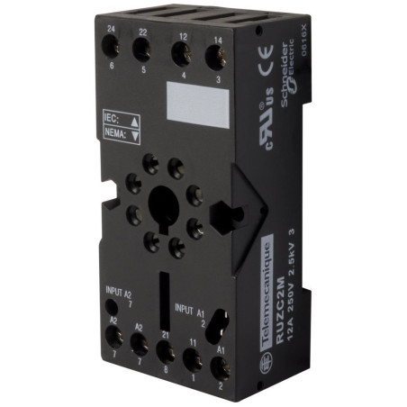 Schneider RUZC2M ,Yuvarlak-8pin,Vidalı,Ray,Röle Soket