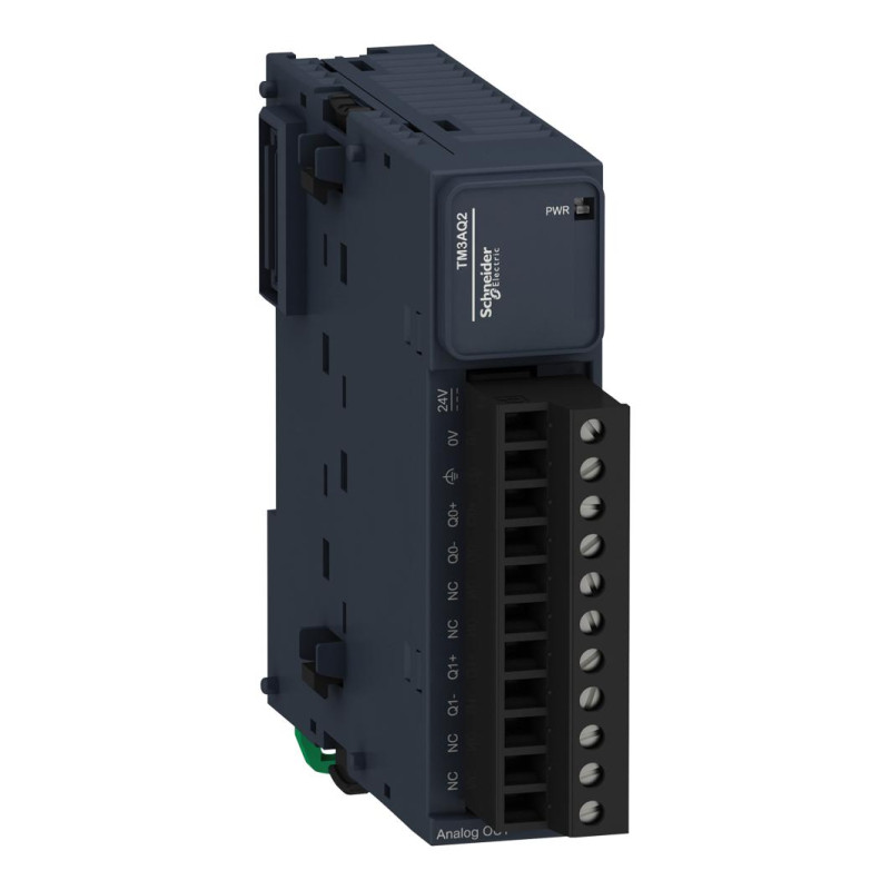 Schneider TM3AQ2 ,Besleme 24vdc,Çıkış 2-Analog,Plc Ek Genişleme Modül