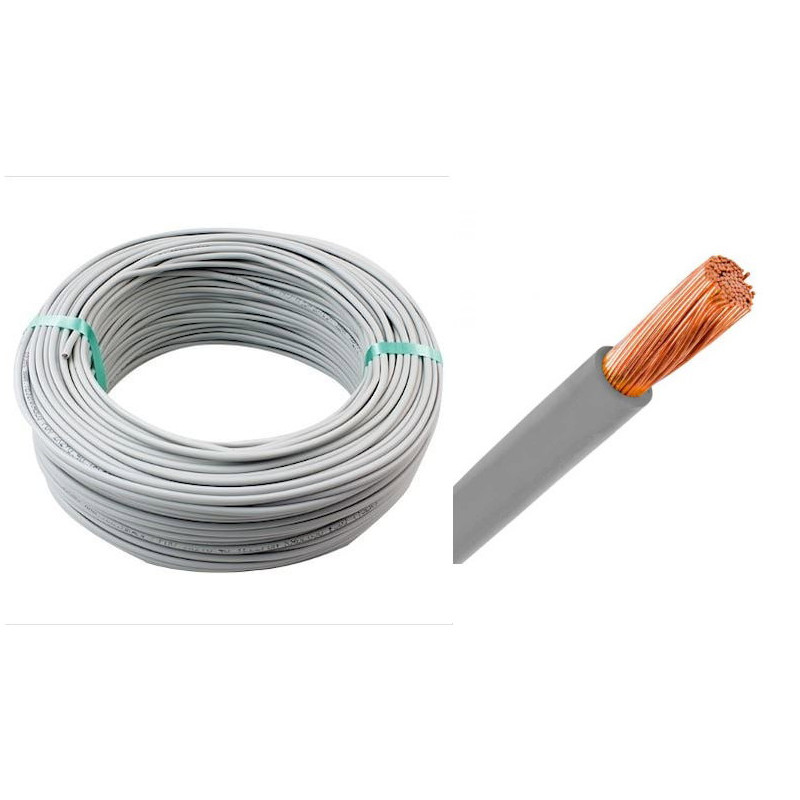 Seval H50V-K 2.5-GR ,Kesit 2.5mm ,1-Damar Çok Telli,Gri 1mt NYAF Kablo