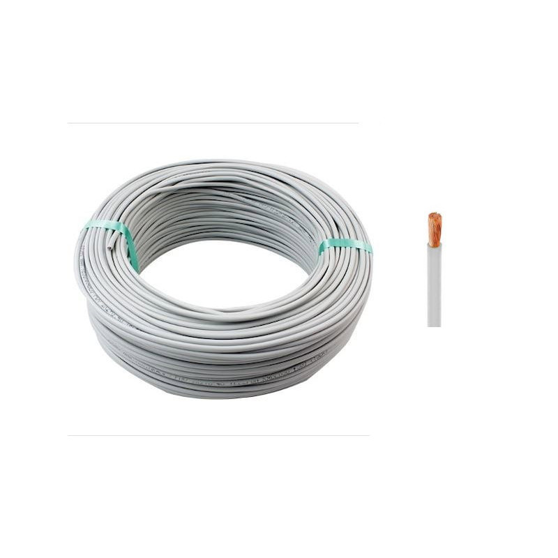 Seval H50V-K 0.50-BY ,Kesit 0.50mm ,1-Damar Çok Telli,Beyaz 1mt NYAF Kablo