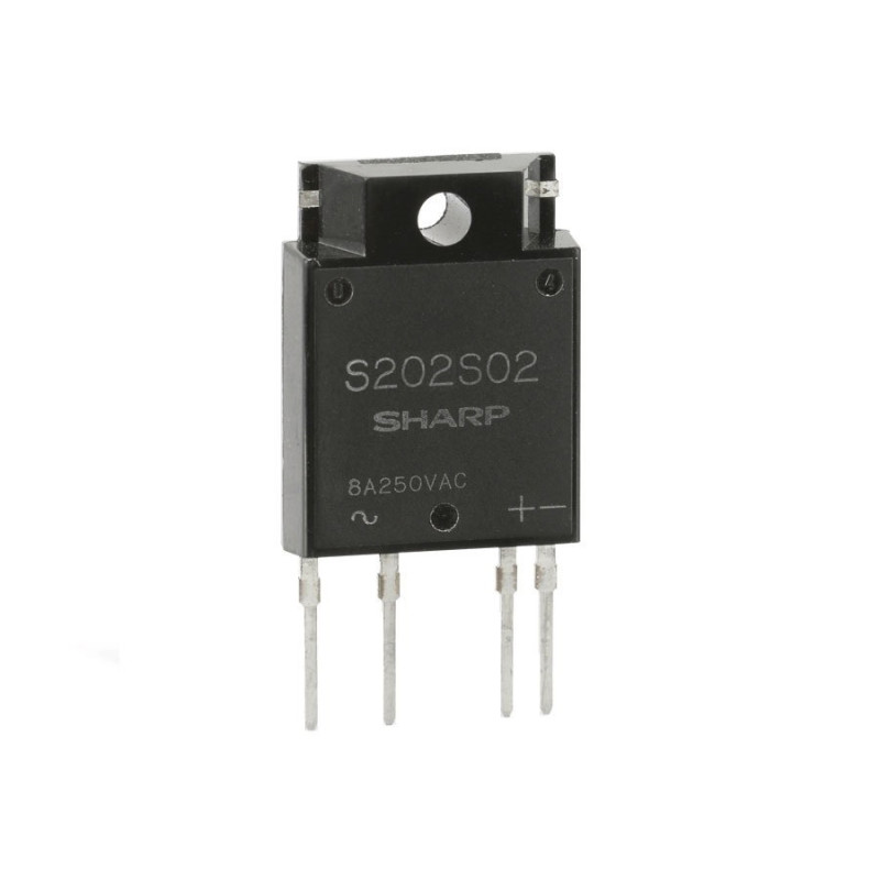 Sharp S202S02E2 ,Güç 1x220vac 8 Amper,Kontrol 3v..30vdc,Pcb Tip,1-Faz,Dc-Ac Solid State Röle