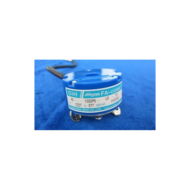 Tamagawa OIH48-1000P6-L6-5V,Gövde 48mm,Delik 6mm,Besleme 5vdc,Çıkış 6 TTL,1000 Pals,14-Kablo,Enkoder