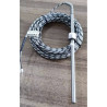 Tekon TT23-J1H08-15-R1 4-Ö-3CCB ,Çap 8mm,Boy 15cm,Kablo 3mt,TC-J,Bayonet Isı Sensör