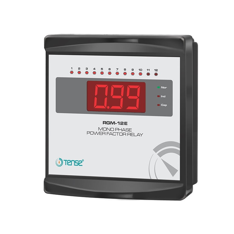 Tense RGM-12E ,Ebat 144x144mm,Besleme 1-Faz 12-Kademe,Reaktif Kontrol
