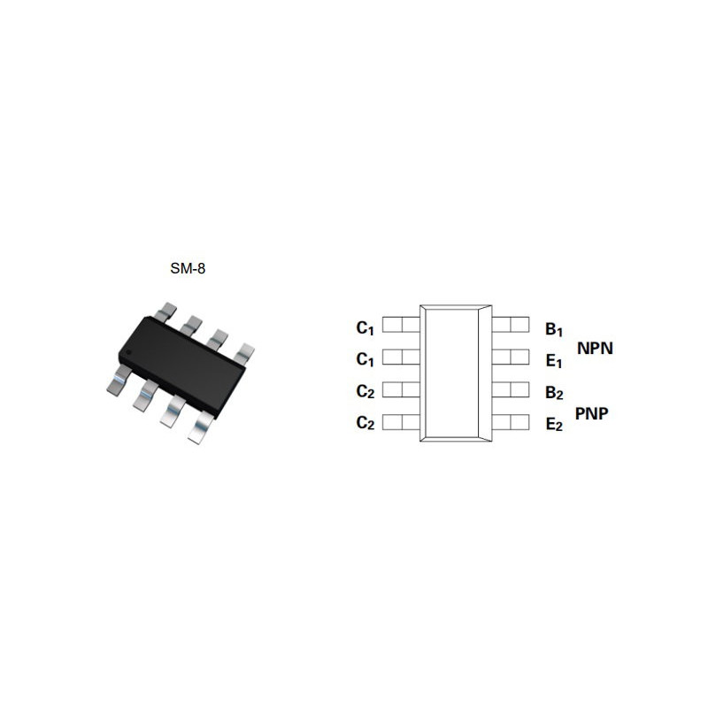 Zetex ZDT6790TA ,SM-8 Transistör
