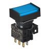 Autonics S16PRT-H3BC24 ,Montaj 16mm,Kontak-1A1K,Mavi-24v Yaylı,M16 Buton