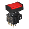 Autonics S16PRT-H3RC24 ,Montaj 16mm,Kontak 1A1K,Kırmızı-24v Yaylı,M16 Buton