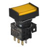 Autonics S16PRT-H3YC24 ,Montaj 16mm,Kontak-1A1K,Sarı-24v Yaylı,M16 Buton