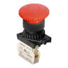 Autonics S2ER-E3RBM ,Montaj 22mm,Kontak-1K,Acil Kalıcı,M22 Buton