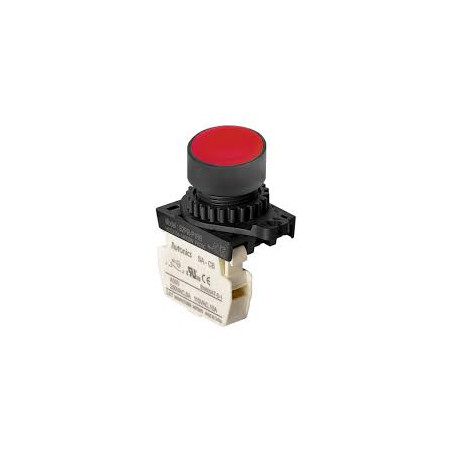 Autonics S2PR-P1RBM ,Montaj 22mm,Kontak-1K,Kırmızı Yaylı,M22 Buton