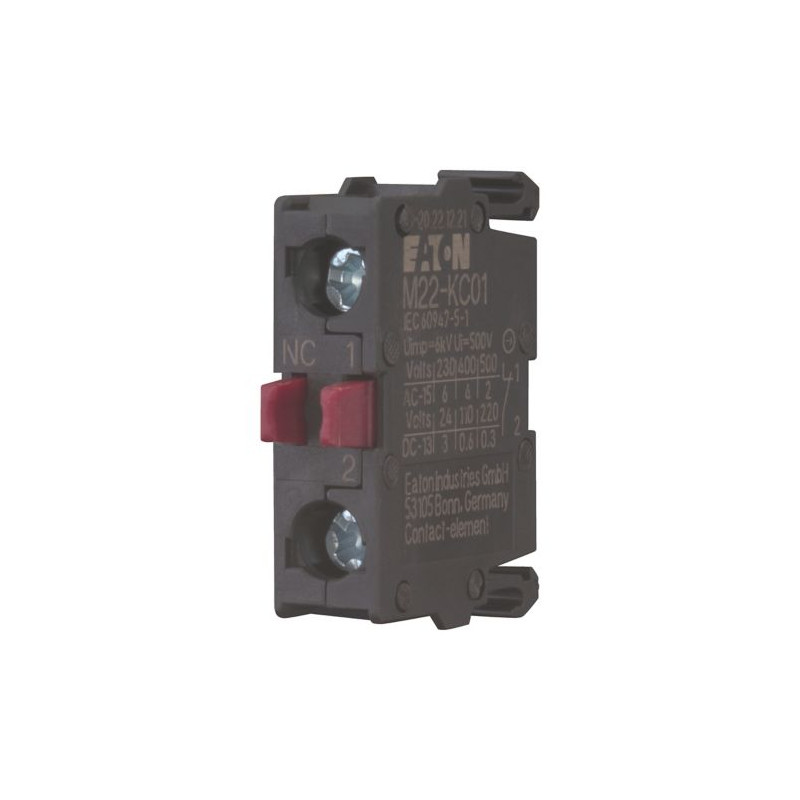 Eaton M22-KC01 ,Kontak 1K,Buton Yedek Kontak