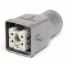 Emas EBM05PU30 ,Düz Seyyar,Kilitsiz 5pin Dişi,Makine Priz