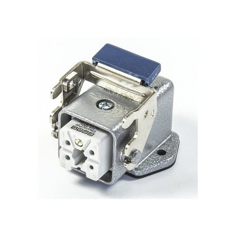 Emas EBM05PE46 ,Açılı Sabit,Kilitli 5pin Dişi,Makine Priz