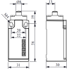 Emas L5K13PUM211 ,Plastik Gövde-31x30x70mm,Kontak 1A1K,Metal Pim,Sınır Sivic