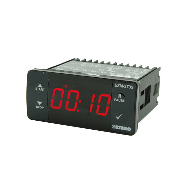 Emko EZM-3735.50001 0707 1000 ,Ebat 77x35mm,Besleme 220vac,Çıkış Kontak-1A1K,Zaman Röle