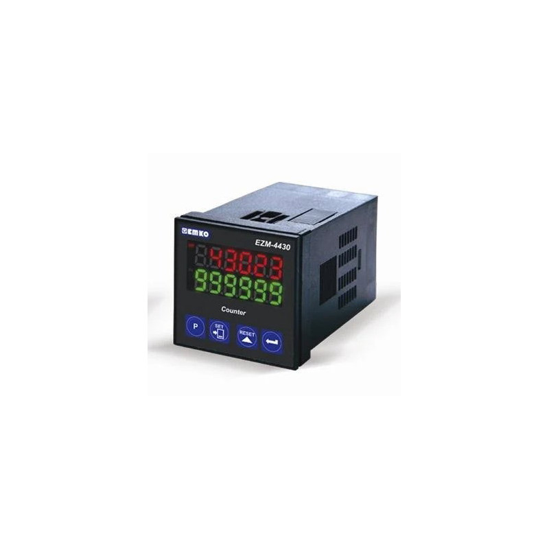 Emko EZM-4430.50001 0000 0000 ,Ebat 48x48mm,Besleme 220vac,Çıkış Kontak-1A1K,6-Hane Sayıcı