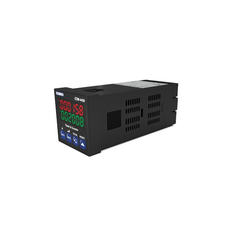 Emko EZM-4450.10010 0001 0000 ,Ebat 48x48mm,Besleme 110v..220vac,Çıkış Kontak-1A1K,6-Hane,Sayıcı Takometre Zaman Röle