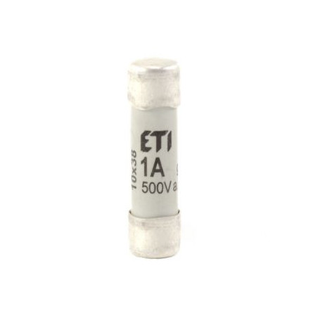 Eti CH10AM-1A ,Ebat 10x38mm,1 Amper,aM Yavaş,Kartuş Sigorta
