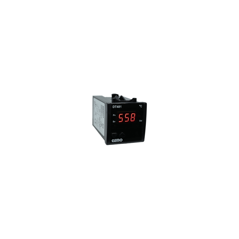Gemo DT481-230VAC-R ,Ebat 48x48mm,Besleme 110v..220vac,Sensör TC-J,Çıkış Kontak 1A1K,Isı Kontrol Termostat