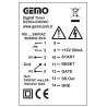 Gemo DZ304-230VAC ,Ebat 48x48mm,Besleme 110v..220vac,Kontak-1A1K,Fonkisyonel Zaman Röle