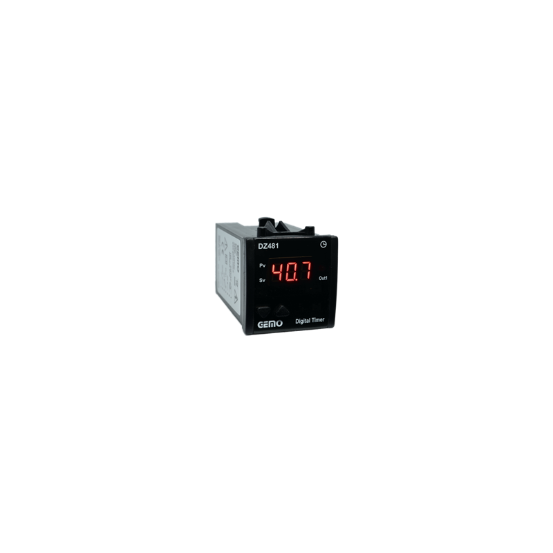 Gemo DZ481-24VDC ,Ebat 48x48mm,Besleme 24vdc,Kontak-2A1K,Zaman Röle