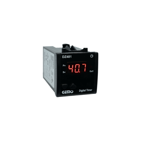 Gemo DZ481-24VDC ,Ebat 48x48mm,Besleme 24vdc,Kontak-2A1K,Zaman Röle