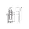 Gwest GLS-131 ,Plastik Gövde-30x30x80mm,Kontak 1A1K,Ayarlı Metal Makara,Sınır Sivic