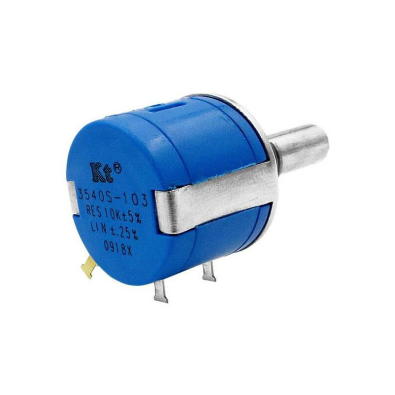 Kingtronics RKT-3540S-1-103-R ,Montaj 10mm,10k 3w,10-Tur Çok Tur,Potansiyometre