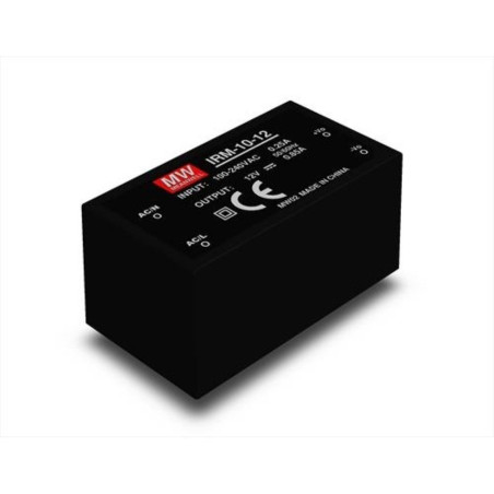 Meanwell IRM-10-12 ,Besleme 110v..220vac,Çıkış 12vdc 0.85 Amper,Pcb Güç Kaynağı