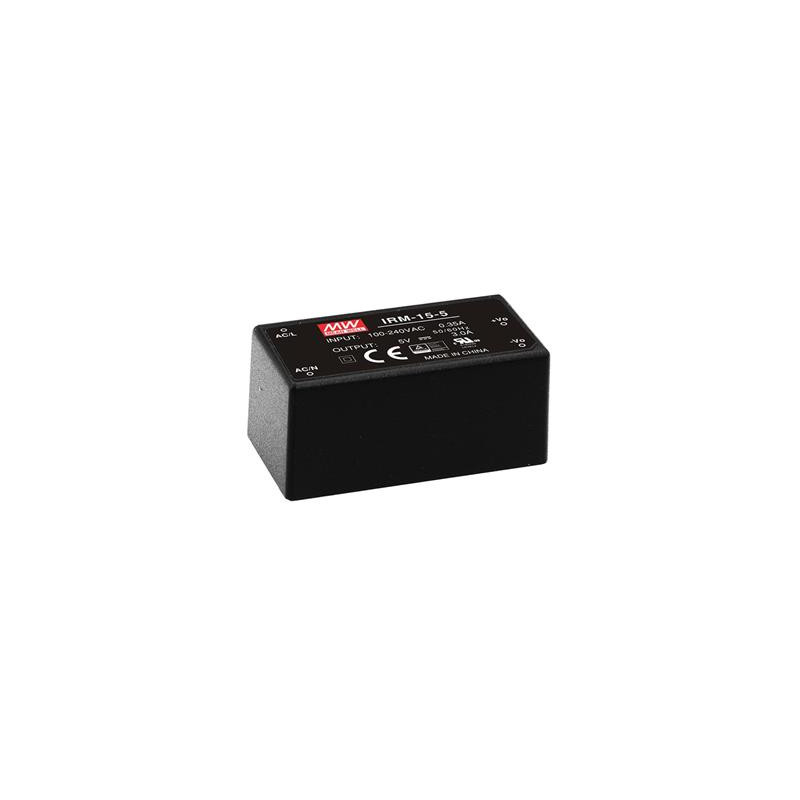 Meanwell IRM-15-5 ,Besleme 110v..220vac,Çıkış 5vdc 3.0 Amper,Pcb Güç Kaynağı