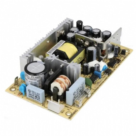 Meanwell PT-45B ,Besleme 110v..220vac,Çıkış 5vdc 5A, 12vdc 2.5A,-12vdc 0.5A,Güç 45w,Smps,Güç Kaynağı