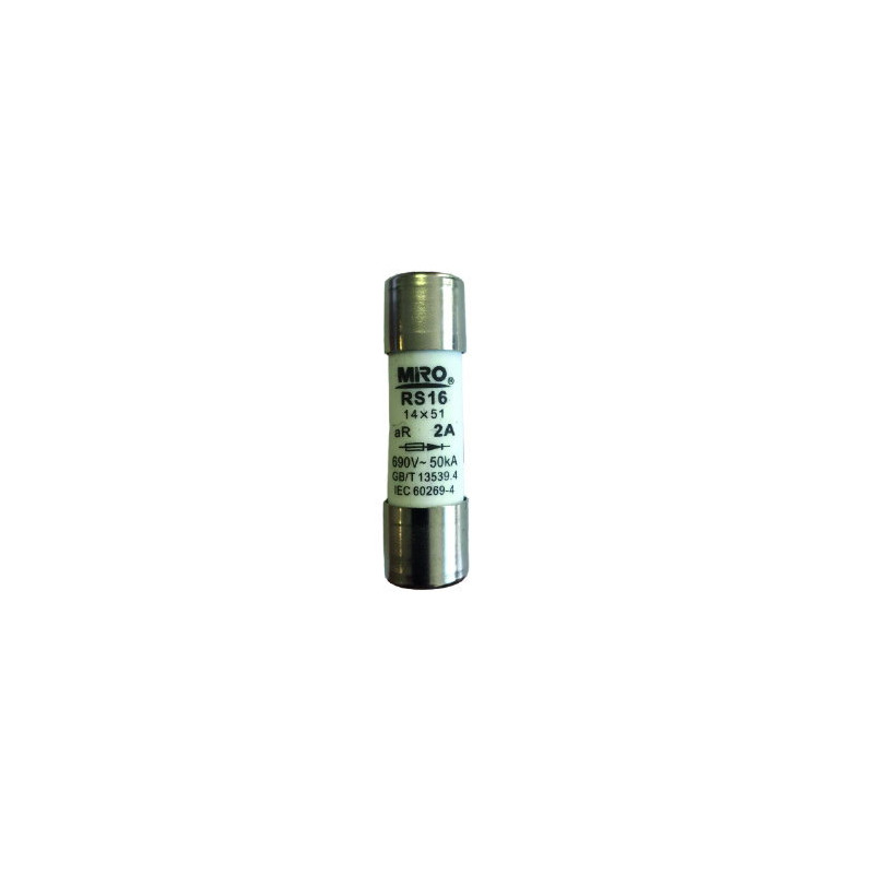 Miro RS16Z 40A ,Ebat 14x51mm,40 Amper,aR Hızlı,Kartuş Sigorta