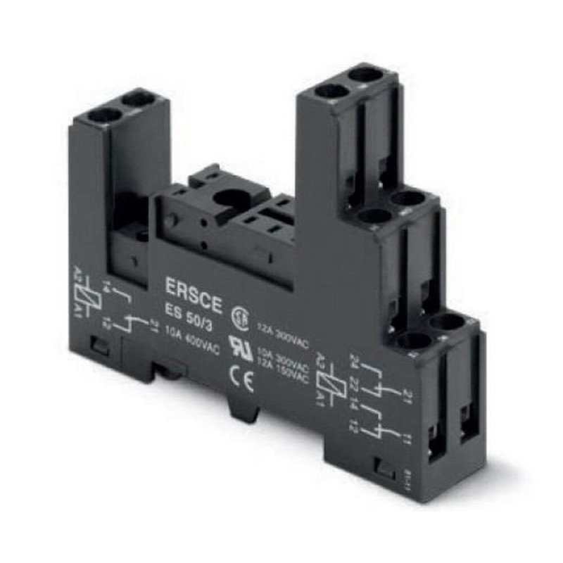 Omron ERSCE ES50 3 ,İnce-8pin,Vidalı,Ray,Röle Soket