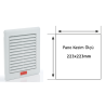 Plastim PFI2500 ,Ebat 260x260mm,225mm Fan İçin,Panjur Menfez