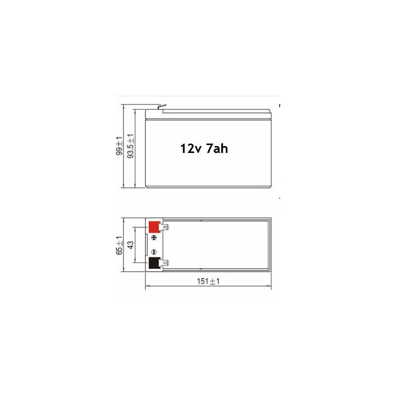 Orbus ORB12-7 ,Ebat 150x65x90mm,12v 7ah Kuru Akü