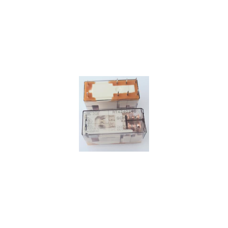 Schrack RT424024C ,Bobin 24vdc,Kontak 2A2K 8 Amper,İnce-8pin,Röle