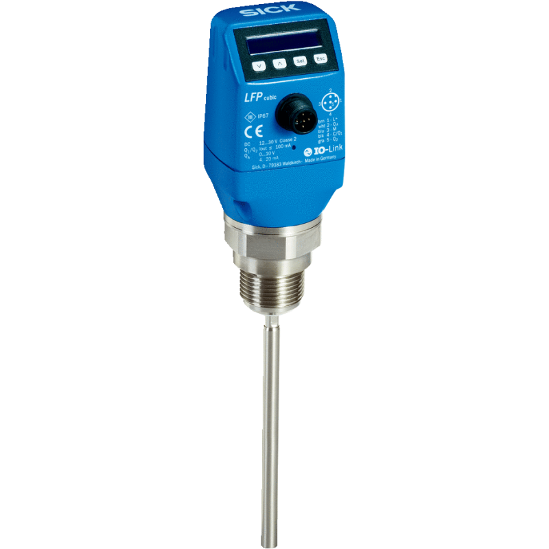 Sick LFP2000-A4NMB 1057091 ,Ebat 104x50x43mm, Çubuk 2mt,PNP-NO,4..20mA, Sıvı seviye transmitter