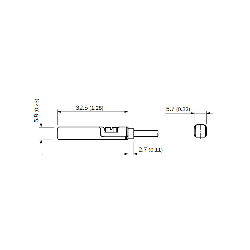 Sick RZT7-03ZWS-KWB 1070872 ,Ebat 33x6x5mm,Ölçüm 10mm,Çıkış AC DC-NO,Besleme 5..230vac dc,2 Kablo,Manyetik Piston Sensör