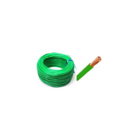 Han NYAF-0.34-YŞ ,Kesit 0.34mm ,1-Damar Çok Telli,Yeşil 1mt NYAF Kablo