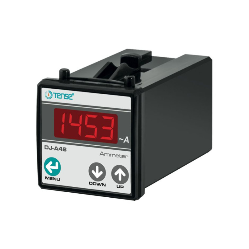 Tense DJ-A48 ,Ebat 48x48mm,Besleme 220vac,Ölçüm X 5 Trafo,Dijital Ampermetre