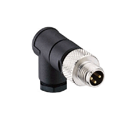 Zhong M8PGF-3D ,Açılı Seyyar,M8 3pin Erkek,Soket Konnektör