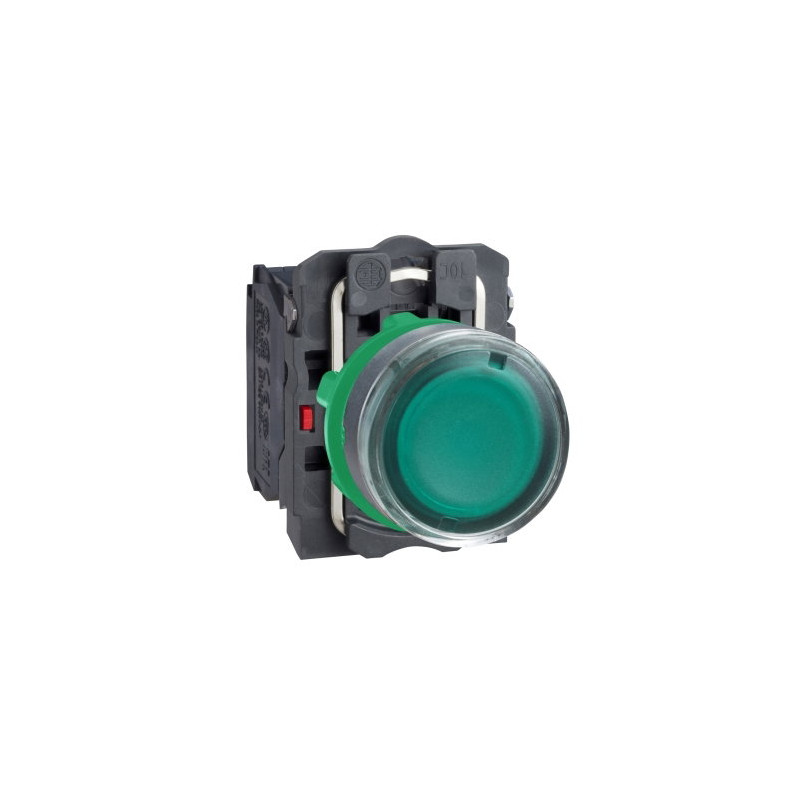 Schneider XB5AW3365 ,Montaj 22mm,Kontak-1A1K,Yeşil-220v Yaylı,M22 Buton