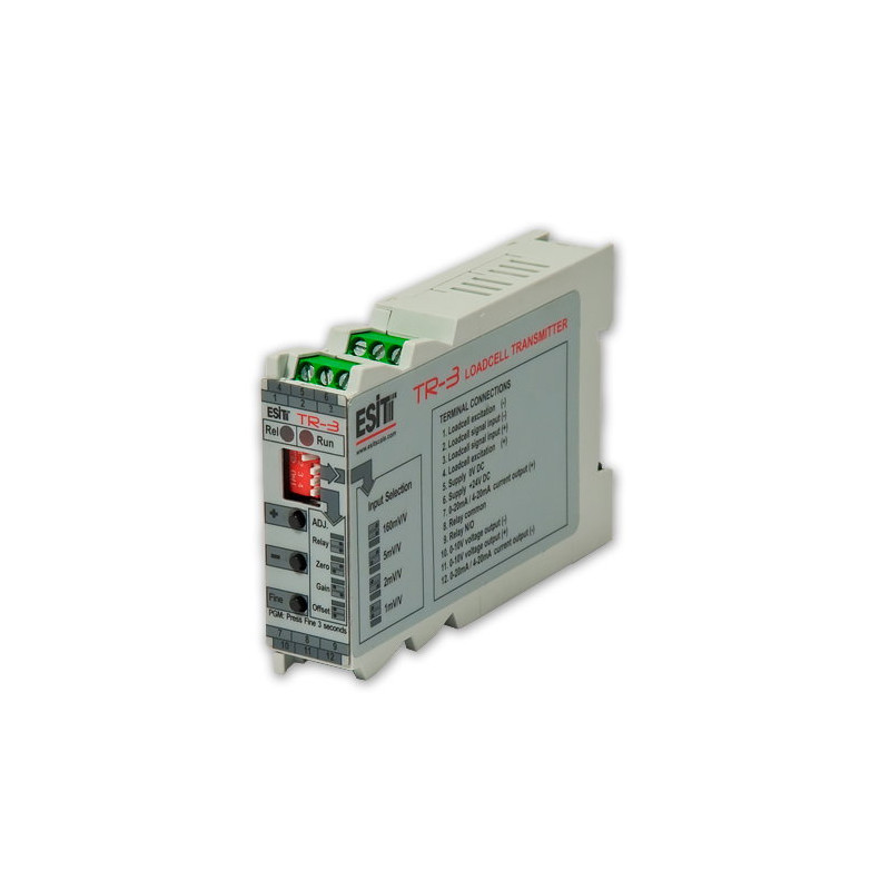 Esit TR-3 ,Besleme 24vdc,Çıkış 4..20mA 0..10v,,Loadcell Konverter Transmitter